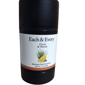 Each & Every Citrus & Vetiver Aluminum Free Vegan Deodorant 1.7 oz